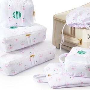 Mark & Graham Pickleball New Travel Packing Cubes Set Of 6 Sold out White Pink